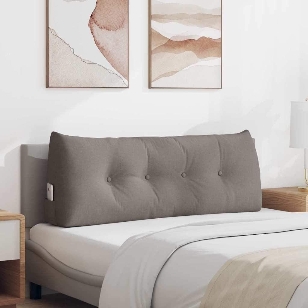 Rygpude Gråbrun 120 x 24 x 50 cm Stof billede