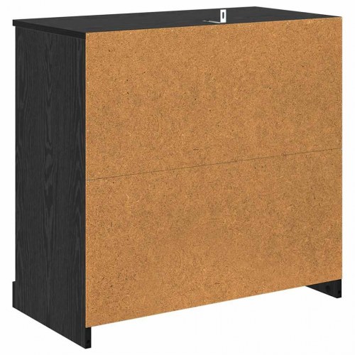 Skænk i sort eg med 3 skuffer - 70 x 35,5 x 67,5 cm