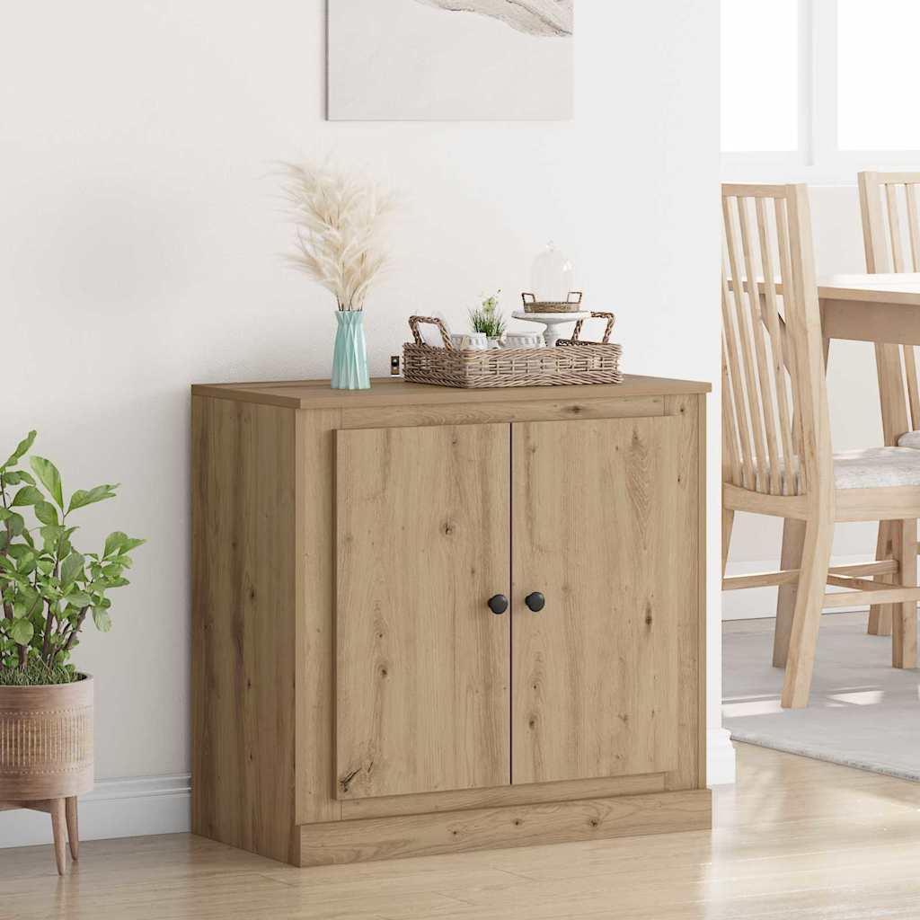 Sidebord Artisan Egetræ 70 x 35,5 x 67,5 cm Konstrueret træ billede