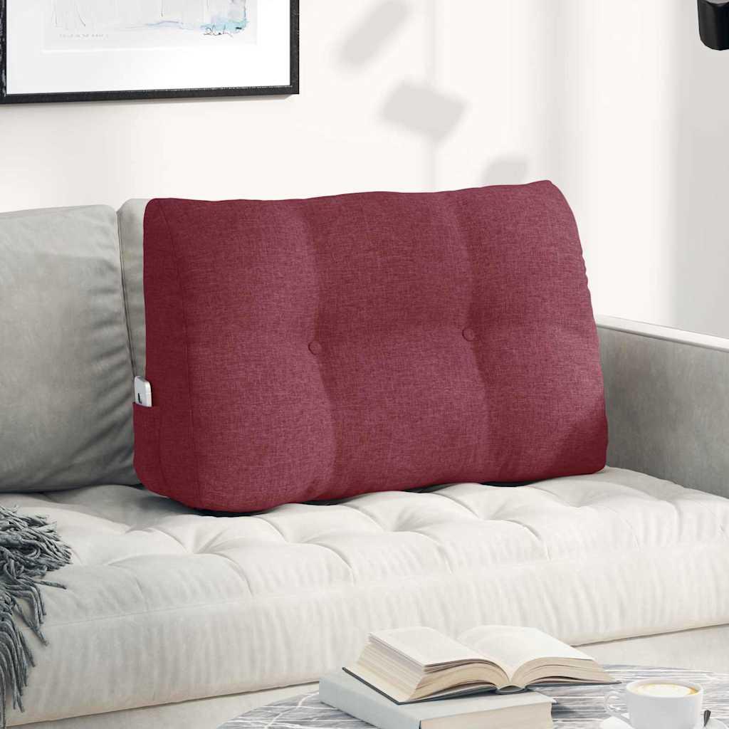 Rygpude Vinrød 80 x 24 x 50 cm Stof billede
