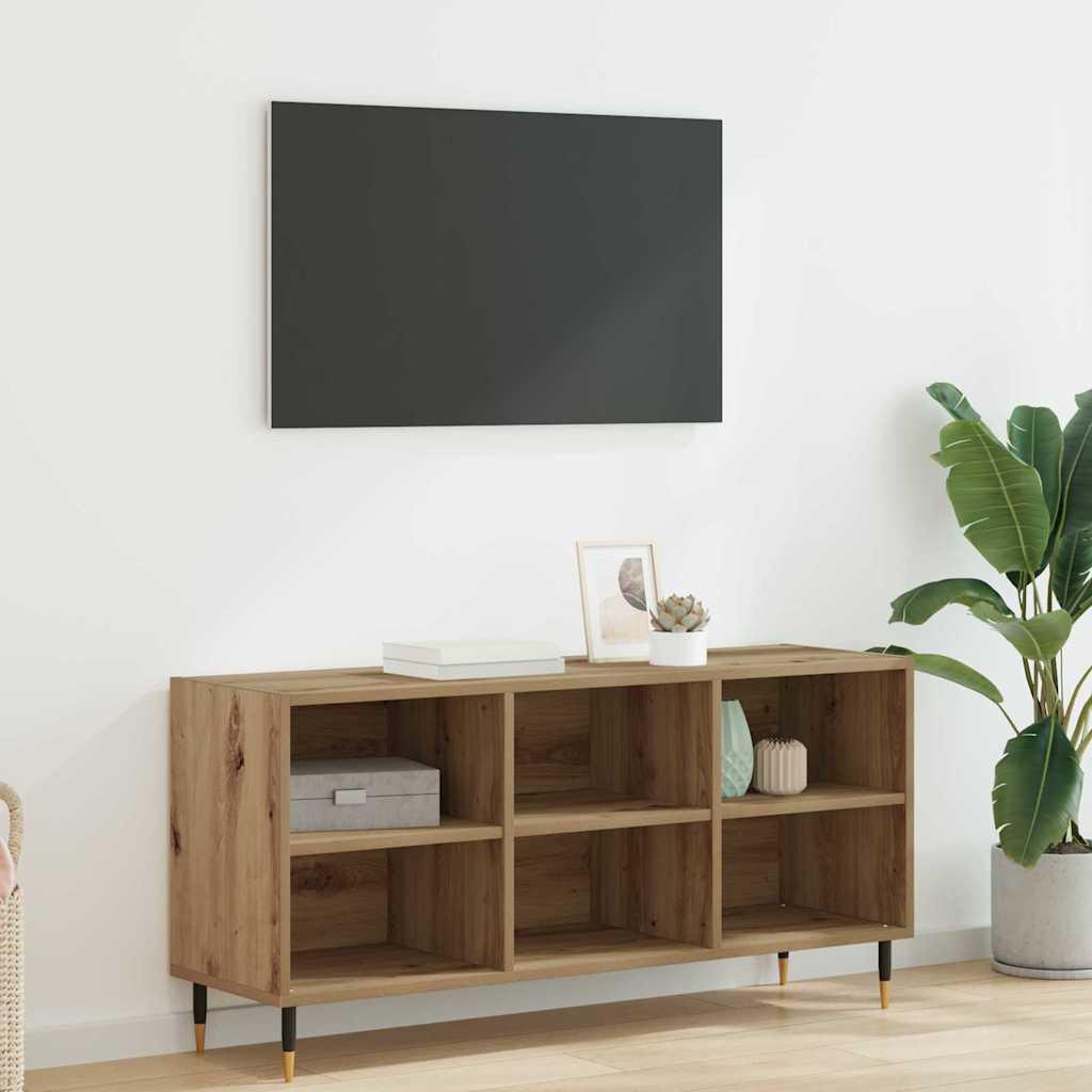 TV-skab Artisan Egetræ 103,5 x 30 x 50 cm Konstrueret træ billede