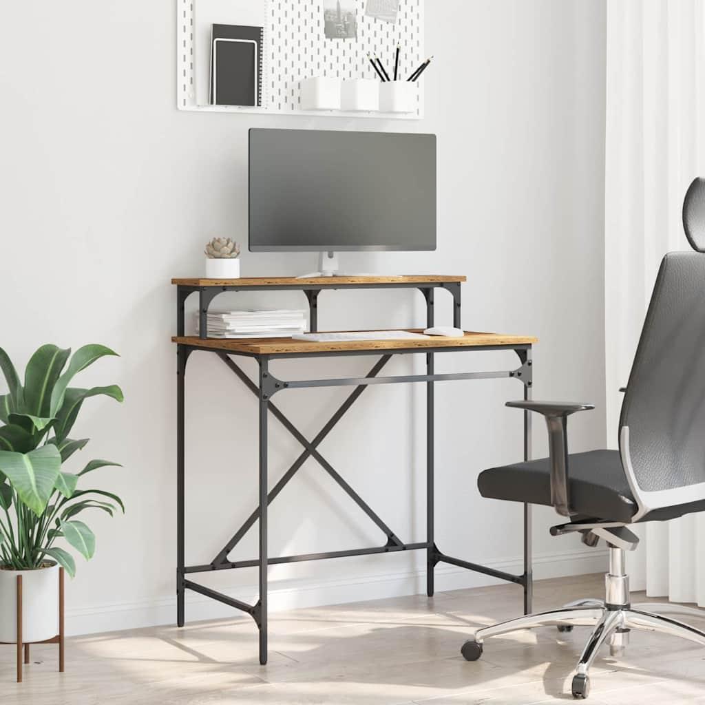 Bord Gammelt træ 80 x 50 x 90 cm Konstrueret træ billede
