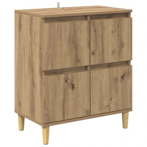 Sideboard i artisan egetræ - 60 × 35 × 70 cm, konstrueret træ