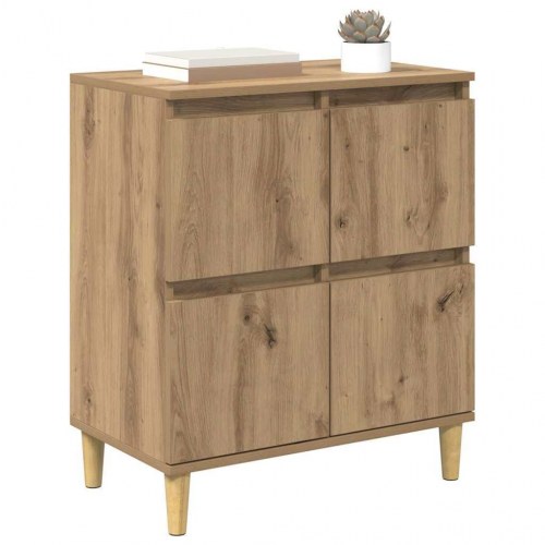Sideboard i artisan egetræ - 60 × 35 × 70 cm, konstrueret træ