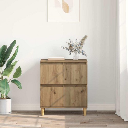 Sideboard i artisan egetræ - 60 × 35 × 70 cm, konstrueret træ