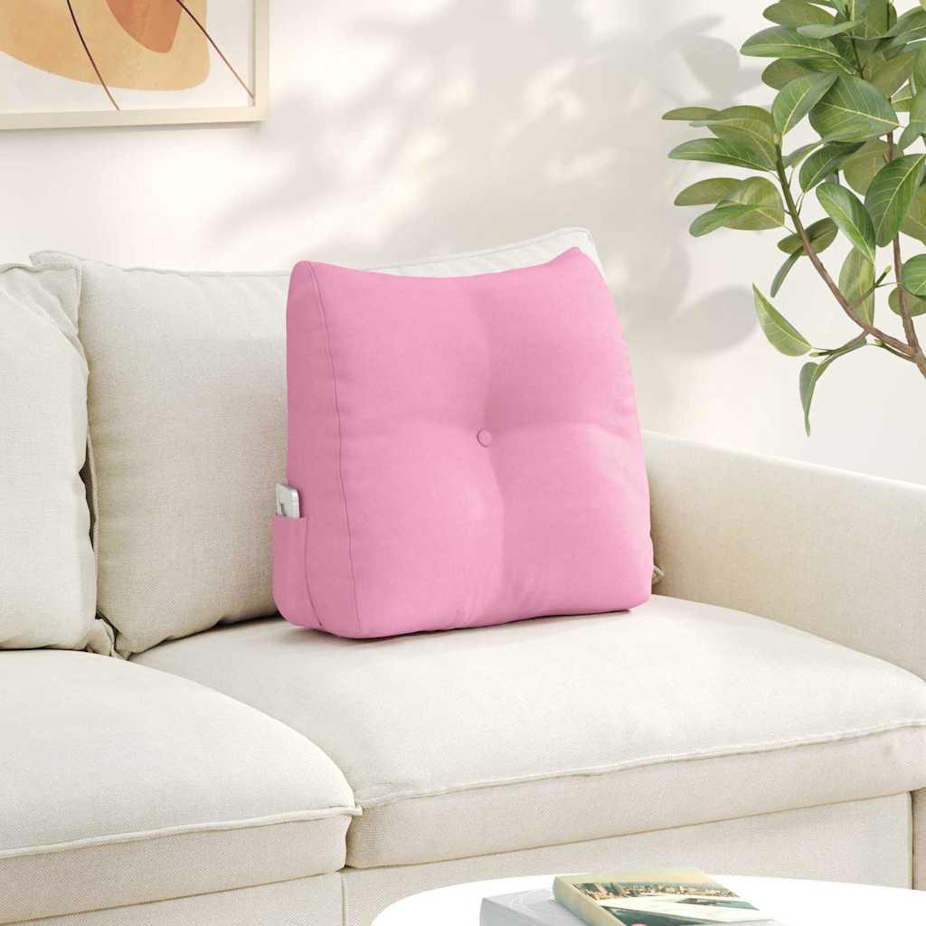Rygpude Lyserød 45 x 24 x 50 cm Stof billede