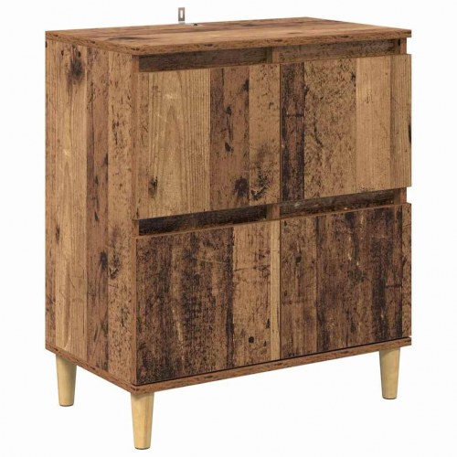 Sideboard i konstrueret træ - gammelt træ, 60 × 35 × 70 cm