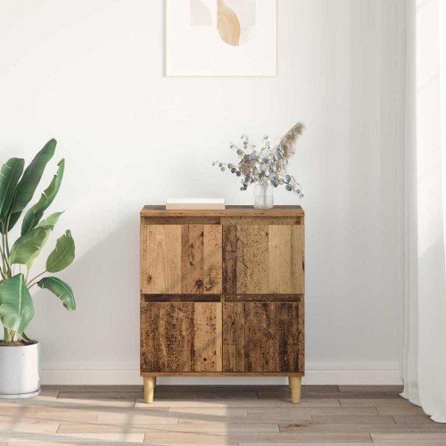 Sideboard i konstrueret træ - gammelt træ, 60 × 35 × 70 cm