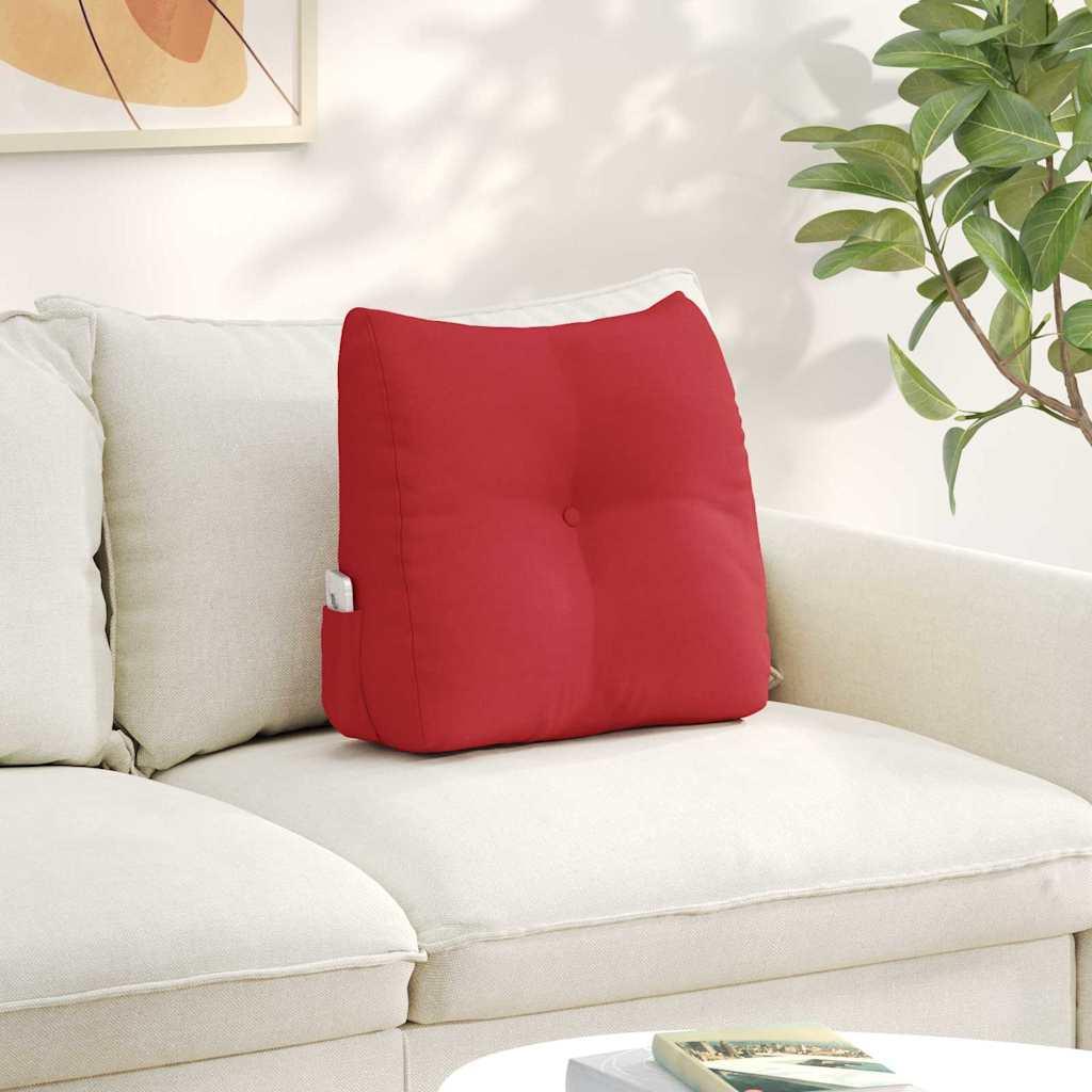 Rygpude Rød 45 x 24 x 50 cm Stof billede