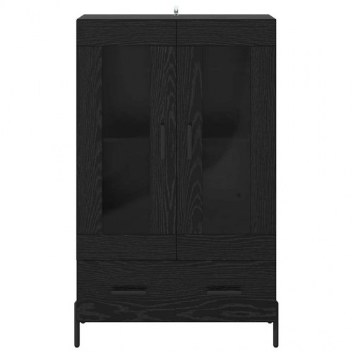 Highboard CORONA - sort eg, 69,5 x 31 x 115 cm