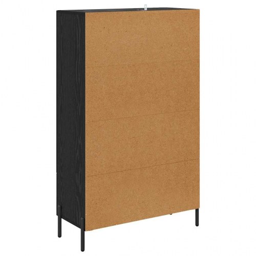 Highboard CORONA - sort eg, 69,5 x 31 x 115 cm