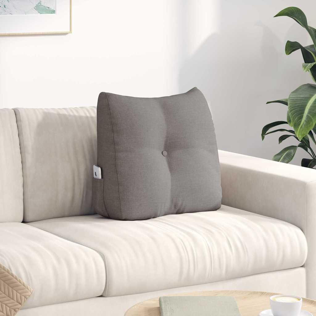 Rygpude Gråbrun 45 x 24 x 50 cm Stof billede