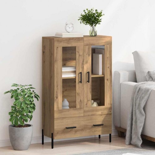 Highboard CORONA artisan egetræ - 69,5 x 31 x 115 cm