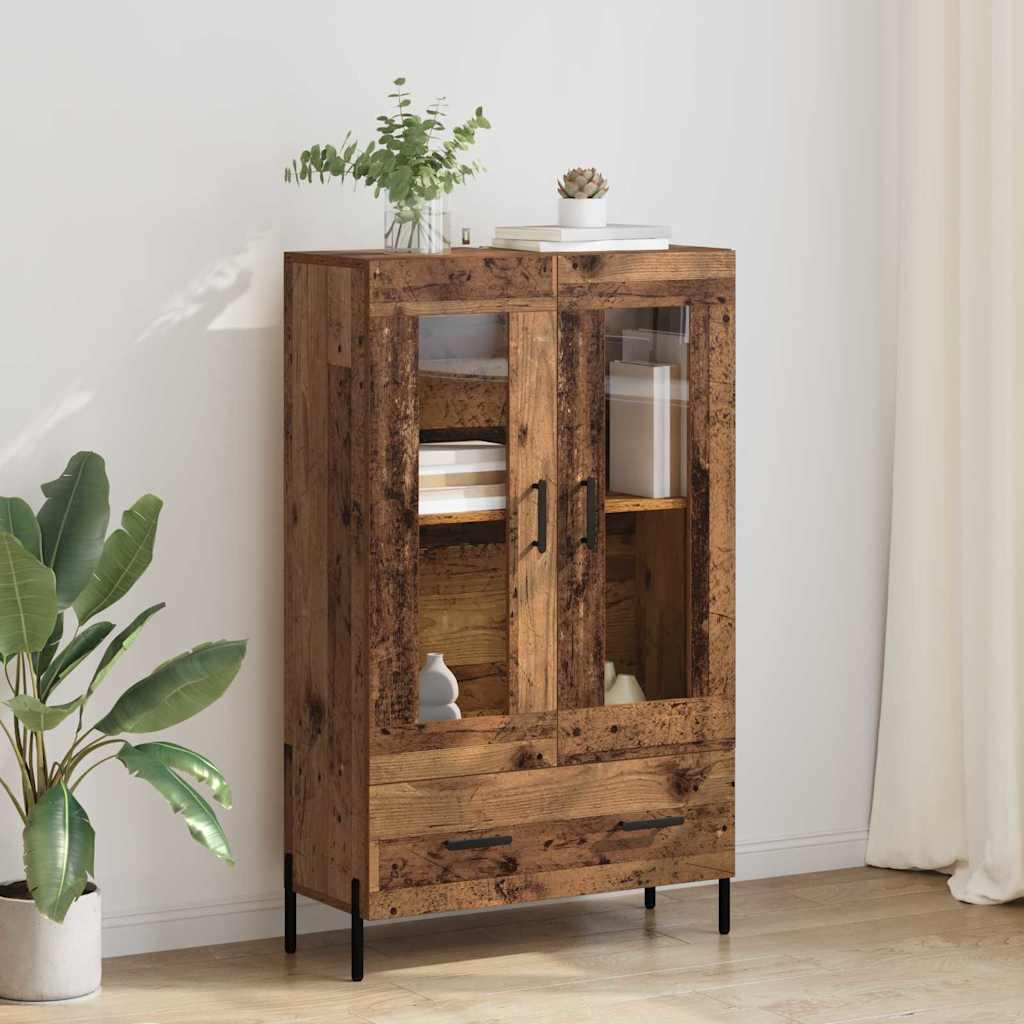 Highboard Corona Gammelt træ 69,5 x 31 x 115 cm Konstrueret træ billede