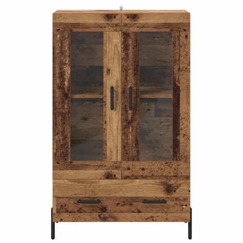 Highboard CORONA - gammelt træ, 69,5 x 31 x 115 cm