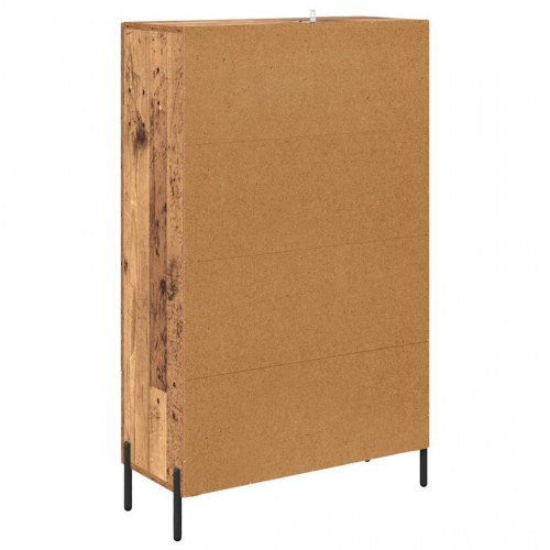 Highboard CORONA - gammelt træ, 69,5 x 31 x 115 cm
