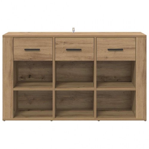 Sidebord/skænk i artisan egetræ - konstrueret træ, 100 × 30 × 59,5 cm