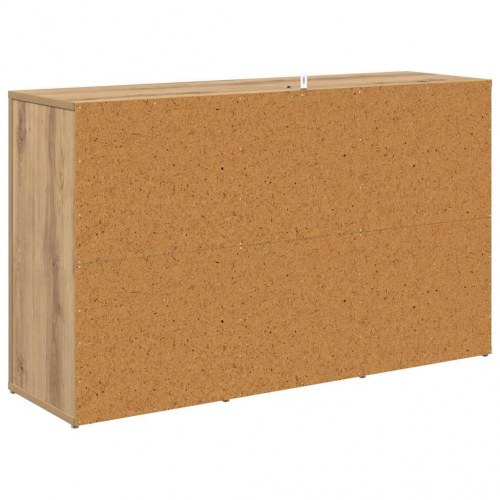 Sidebord/skænk i artisan egetræ - konstrueret træ, 100 × 30 × 59,5 cm