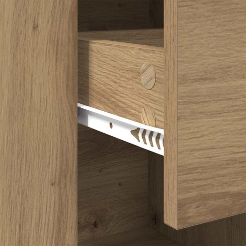 Sidebord/skænk i artisan egetræ - konstrueret træ, 100 × 30 × 59,5 cm