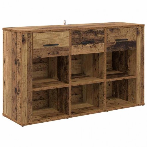 Sidebord/skænk i gammelt trælook - 100 × 30 × 59,5 cm, konstrueret træ
