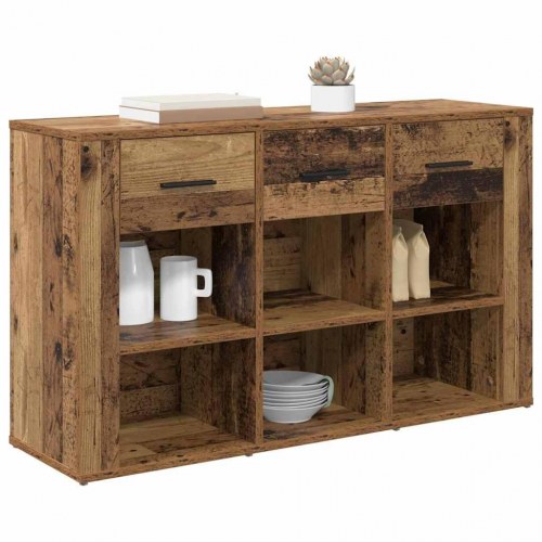 Sidebord/skænk i gammelt trælook - 100 × 30 × 59,5 cm, konstrueret træ