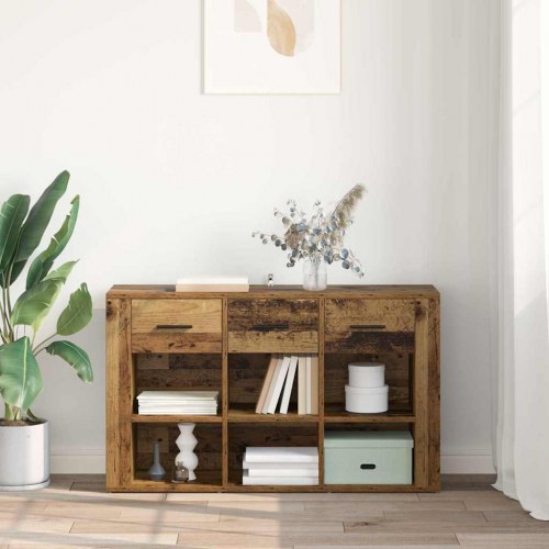 Sidebord/skænk i gammelt trælook - 100 × 30 × 59,5 cm, konstrueret træ