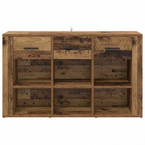 Sidebord/skænk i gammelt trælook - 100 × 30 × 59,5 cm, konstrueret træ