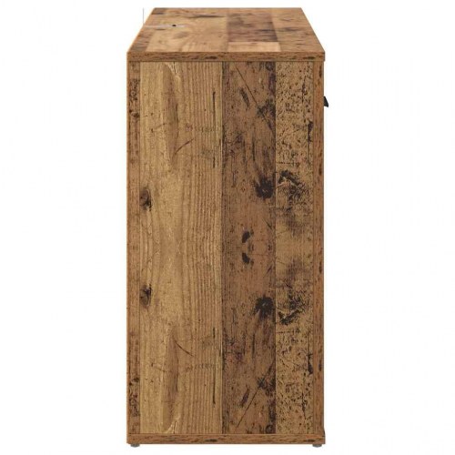 Sidebord/skænk i gammelt trælook - 100 × 30 × 59,5 cm, konstrueret træ