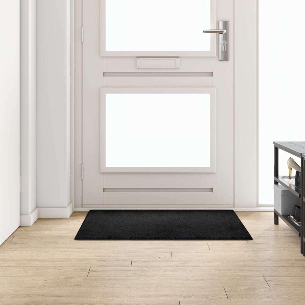 Tæppe Runner Sort 100 x 100 cm 100% Polypropylen Tuft billede