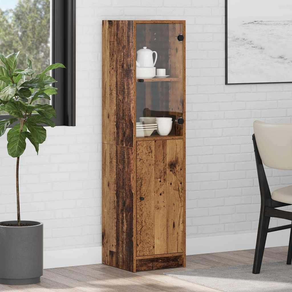 Highboard Gammelt træ 35 x 37 x 142 cm Konstrueret træ billede