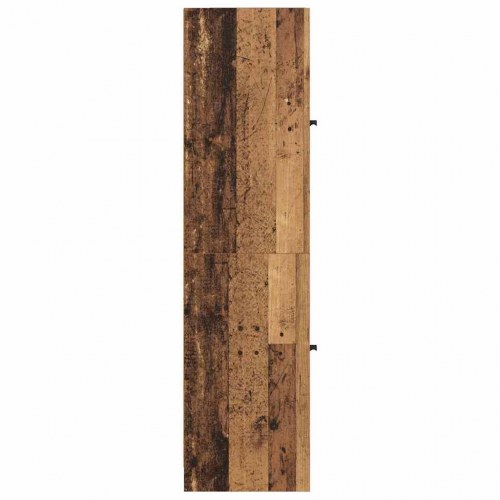Highboard i gammelt træ - 35 x 37 x 142 cm