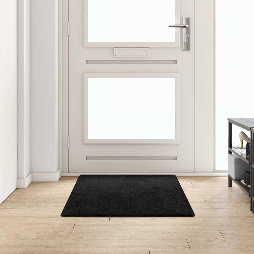 Tæppe Runner Sort 80 x 150 cm 100% Polypropylen Tuft billede