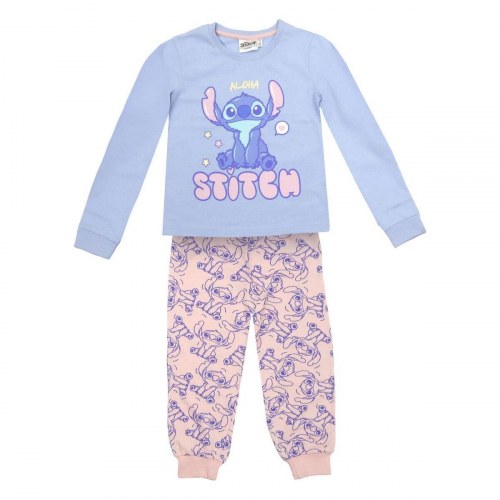 Pige pyjamas Stitch - lyseblå, 2 dele (6 år)