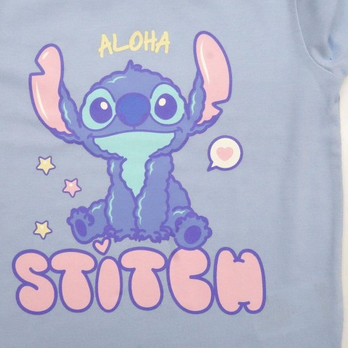 Pige pyjamas Stitch - lyseblå, 2 dele (6 år)