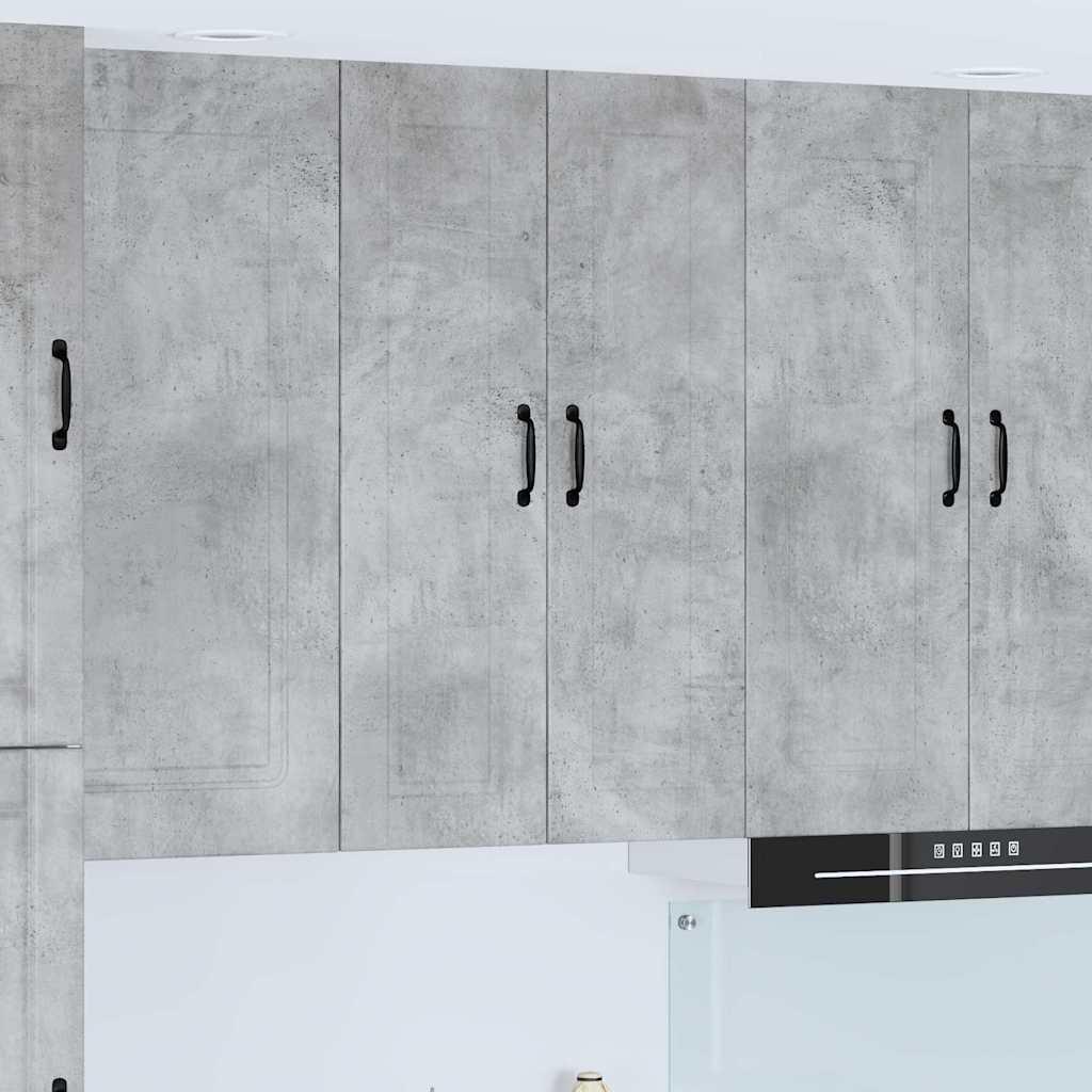 Vægskab til køkken Beton Grå 60 x 31 x 100 cm Konstrueret træ billede