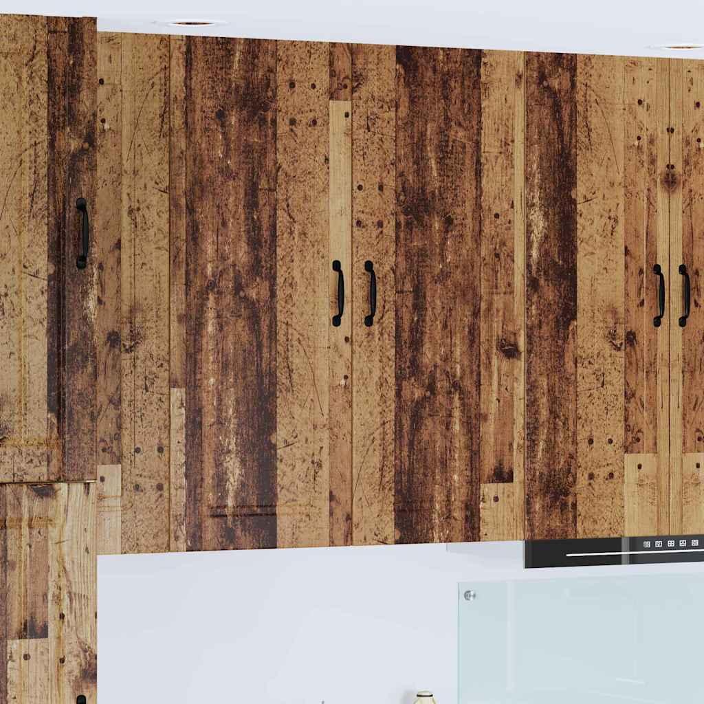 Vægskab til køkken Gammelt træ 40 x 31 x 100 cm Konstrueret træ billede