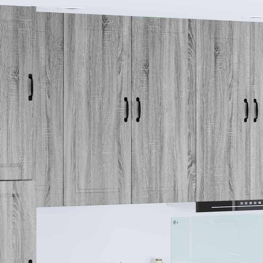 Vægskab til køkken Grå Sonoma 40 x 31 x 100 cm Konstrueret træ billede
