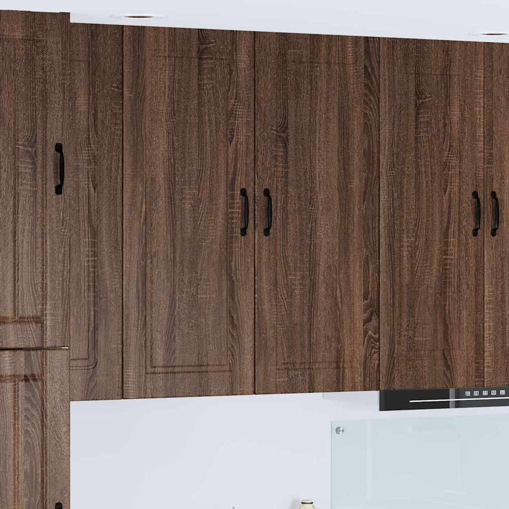 Vægskab til køkken Brun eg 40 x 31 x 100 cm Konstrueret træ billede