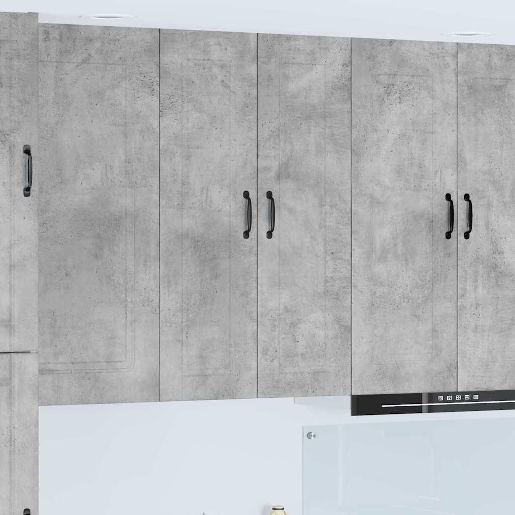 Vægskab til køkken Beton Grå 30 x 31 x 100 cm Konstrueret træ billede