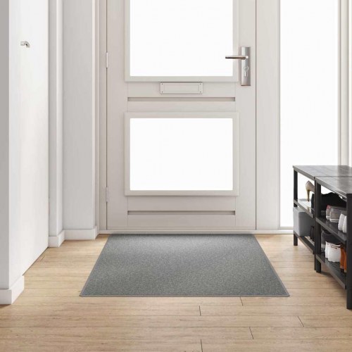 Tæppeløber lysegrå 100 × 200 cm - 100 % polypropylen, skridsikker