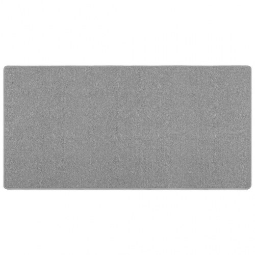 Tæppeløber lysegrå 100 × 200 cm - 100 % polypropylen, skridsikker