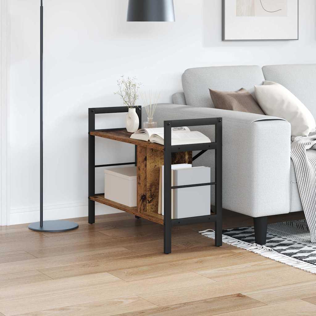 Bogreol Gammelt træ 75 x 30 x 58,5 cm Konstrueret træ billede