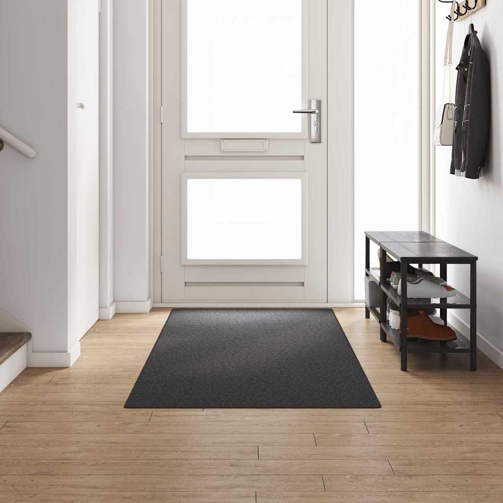 Tæppe Runner Mørkegrå 100 x 300 cm 100% Polypropylen billede