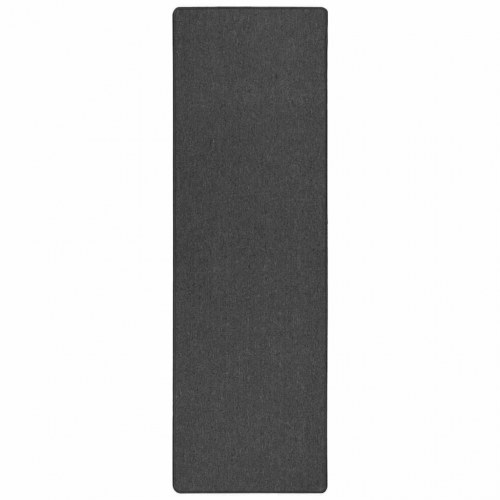 Tæppeløber mørkegrå 100 × 250 cm - 100% polypropylen, skridsikker