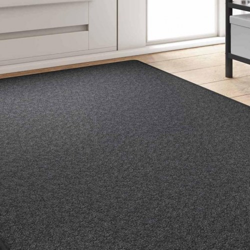 Tæppeløber mørkegrå 100 × 250 cm - 100% polypropylen, skridsikker