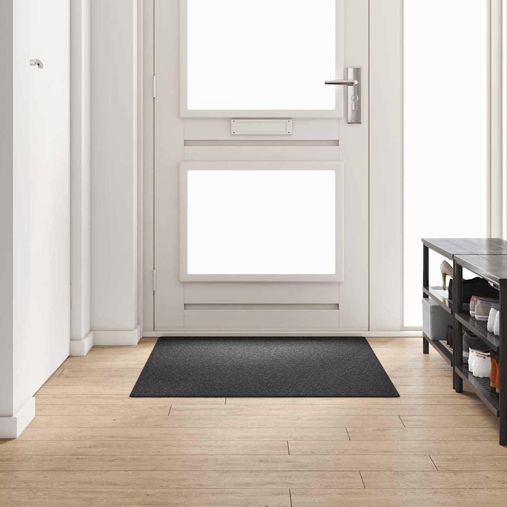 Tæppe Runner Mørkegrå 100 x 150 cm 100% Polypropylen billede