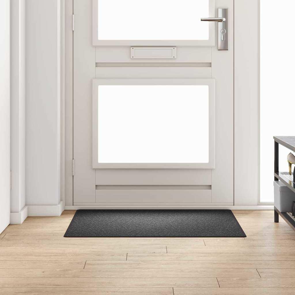 Tæppe Runner Mørkegrå 100 x 100 cm 100% Polypropylen billede