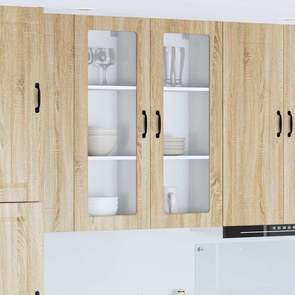 Vægskab til køkken Sonoma eg 40 x 31 x 100 cm Konstrueret træ billede