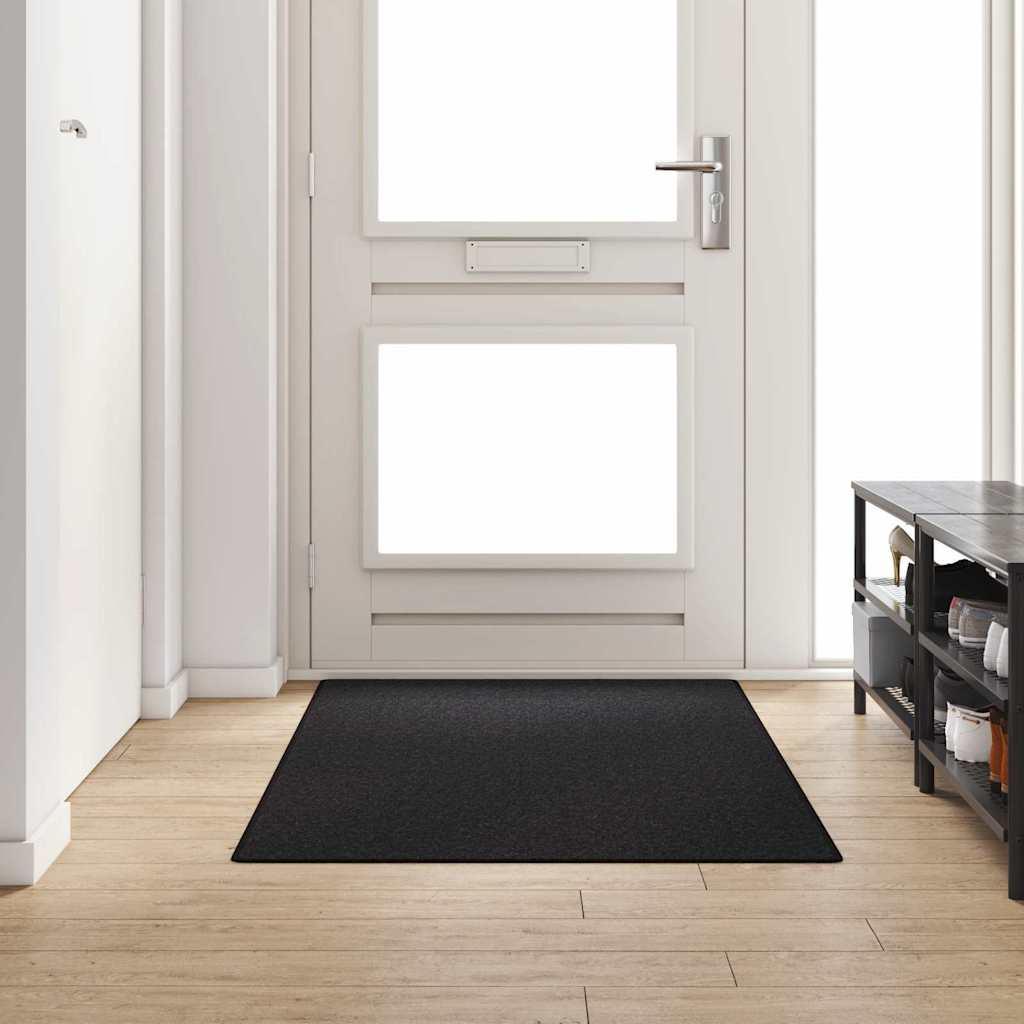 Tæppe Runner Antracit 100 x 200 cm 100% Polypropylen billede