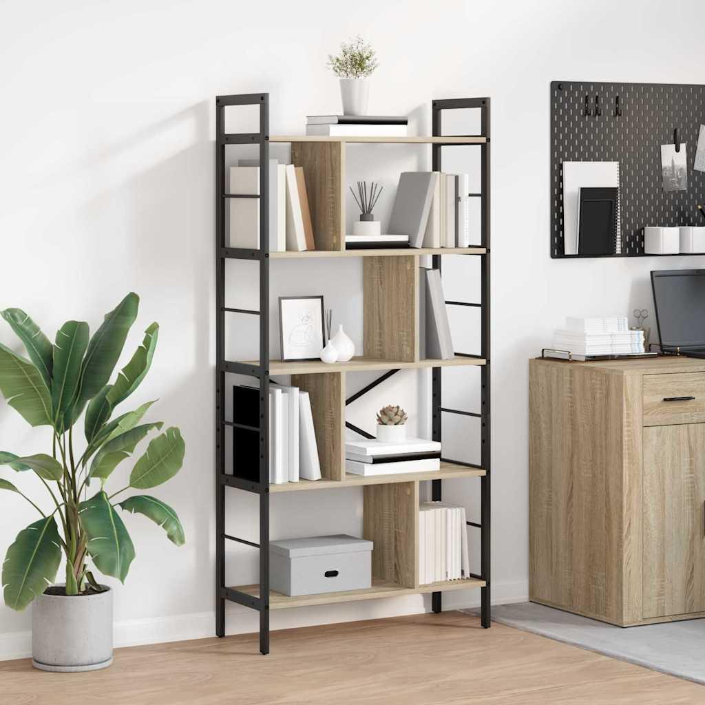 Bogreol Sonoma eg 75 x 30 x 156 cm Konstrueret træ billede